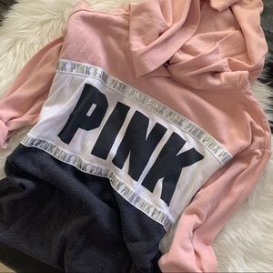Vs Pink Fleece Hoodie